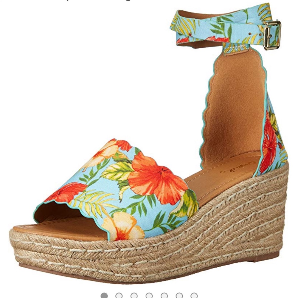 Qupid floral espadrilles